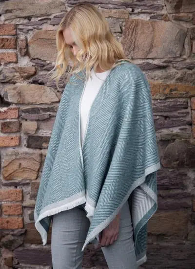 Reversible Herringbone Shawl